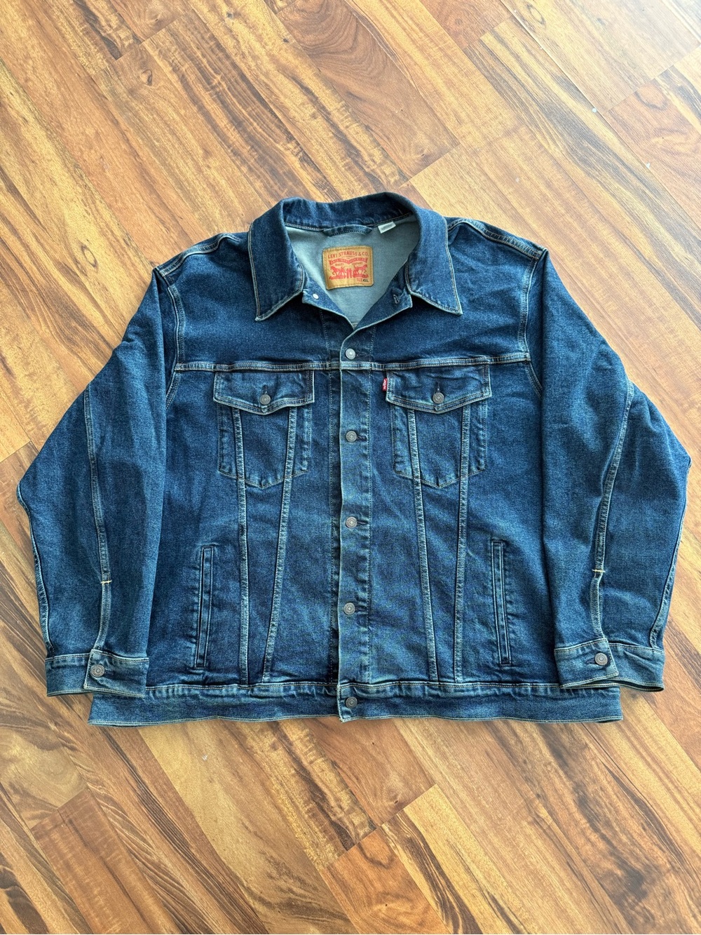 Levi’s 501 Premium Dark Blue Denim Jacket - Classic Trucker Style